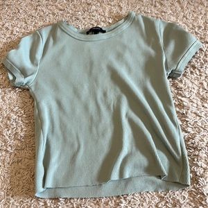 Sage green short sleeve top